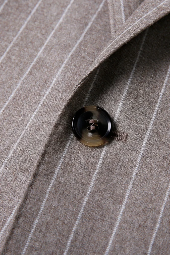 Grey Stripe Single Breasted Suit