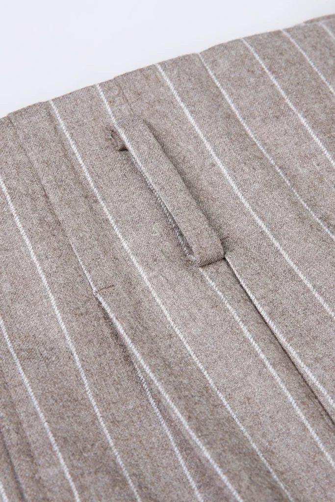 Grey Stripe Single Breasted Suit