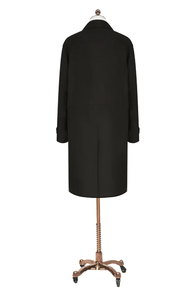 Black Raglan Mac Coat