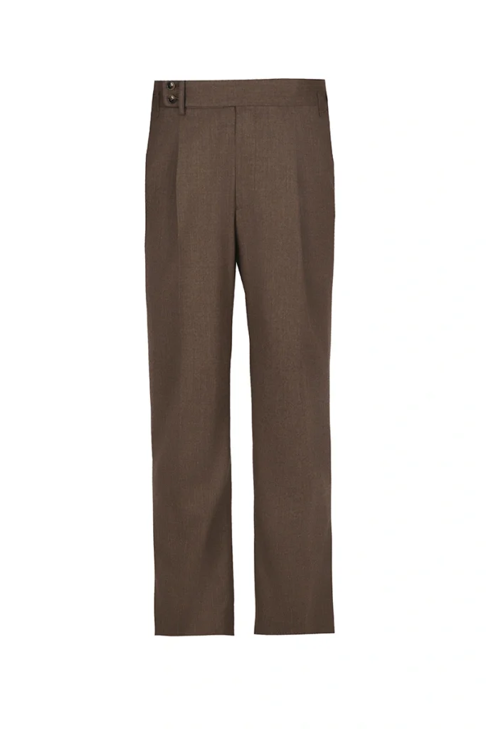 Brown Unconstructed Double Breasted Suit