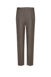Brown Check Trousers