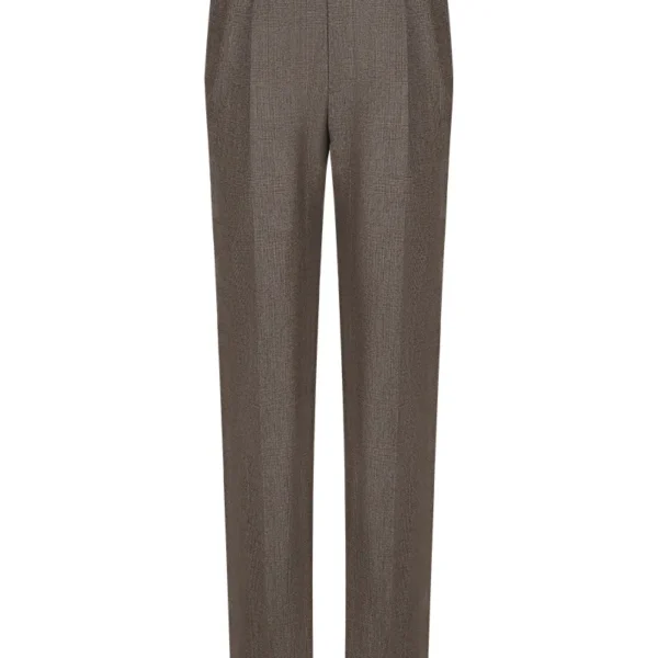 Brown Check Trousers
