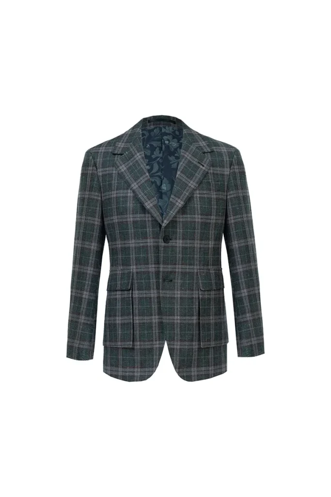 Green Check Blazer