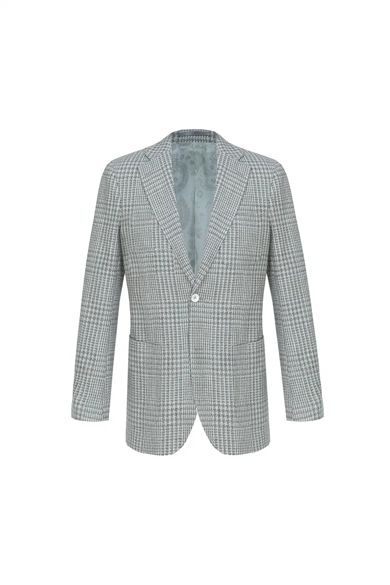 Grey Check Blazer