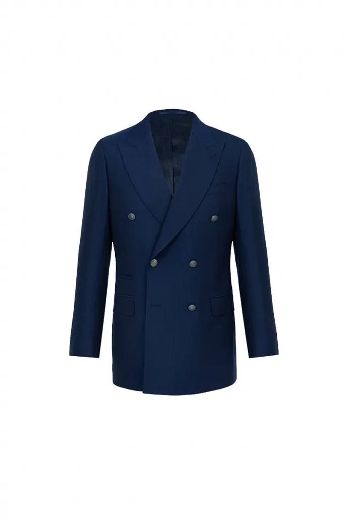 Navy Double-Breasted Blazer