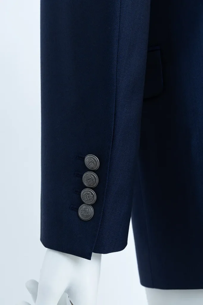 Navy Double-Breasted Blazer