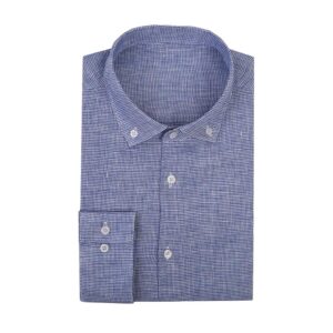 Blue Patterned Casual Shirt