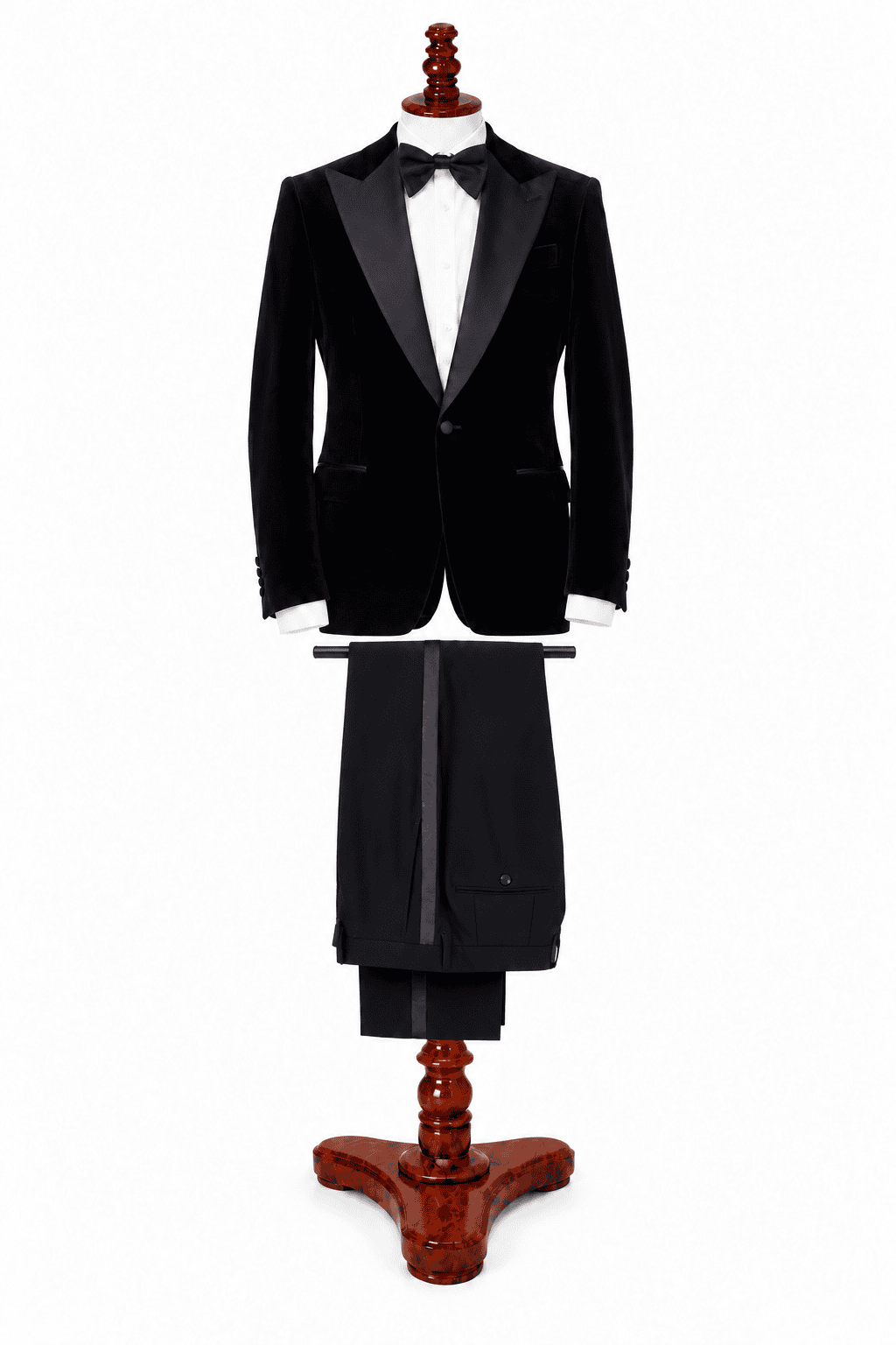 Black Velvet Peak Lapel Tuxedo