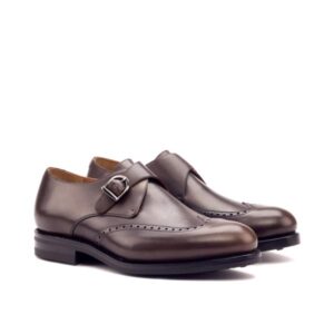 Brown Single Monk Strap Shoe