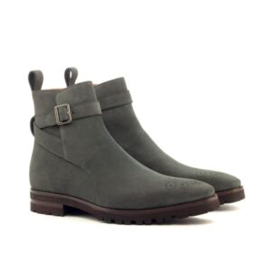 Grey Strap Boot
