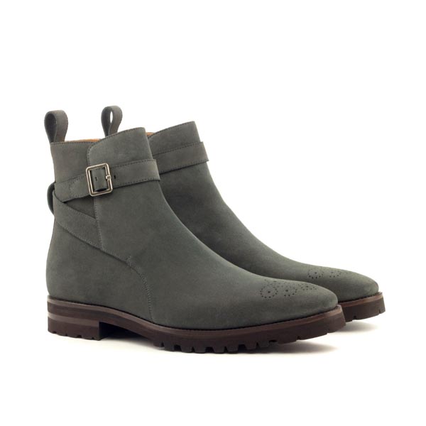 Grey Strap Boot