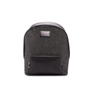 Grey & Black Leather Rucksack
