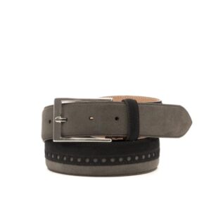 Grey Suede Belt