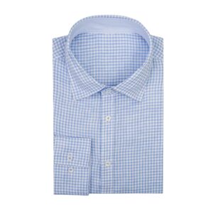 Light Blue Linen Check Shirt