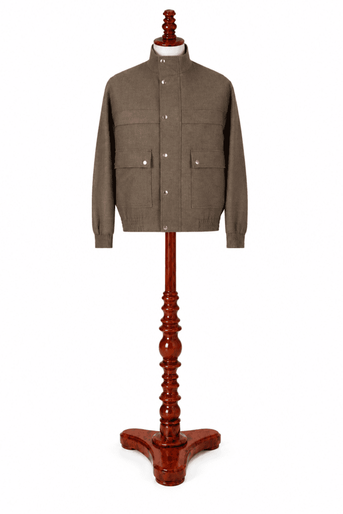 Brown Wool Bomber