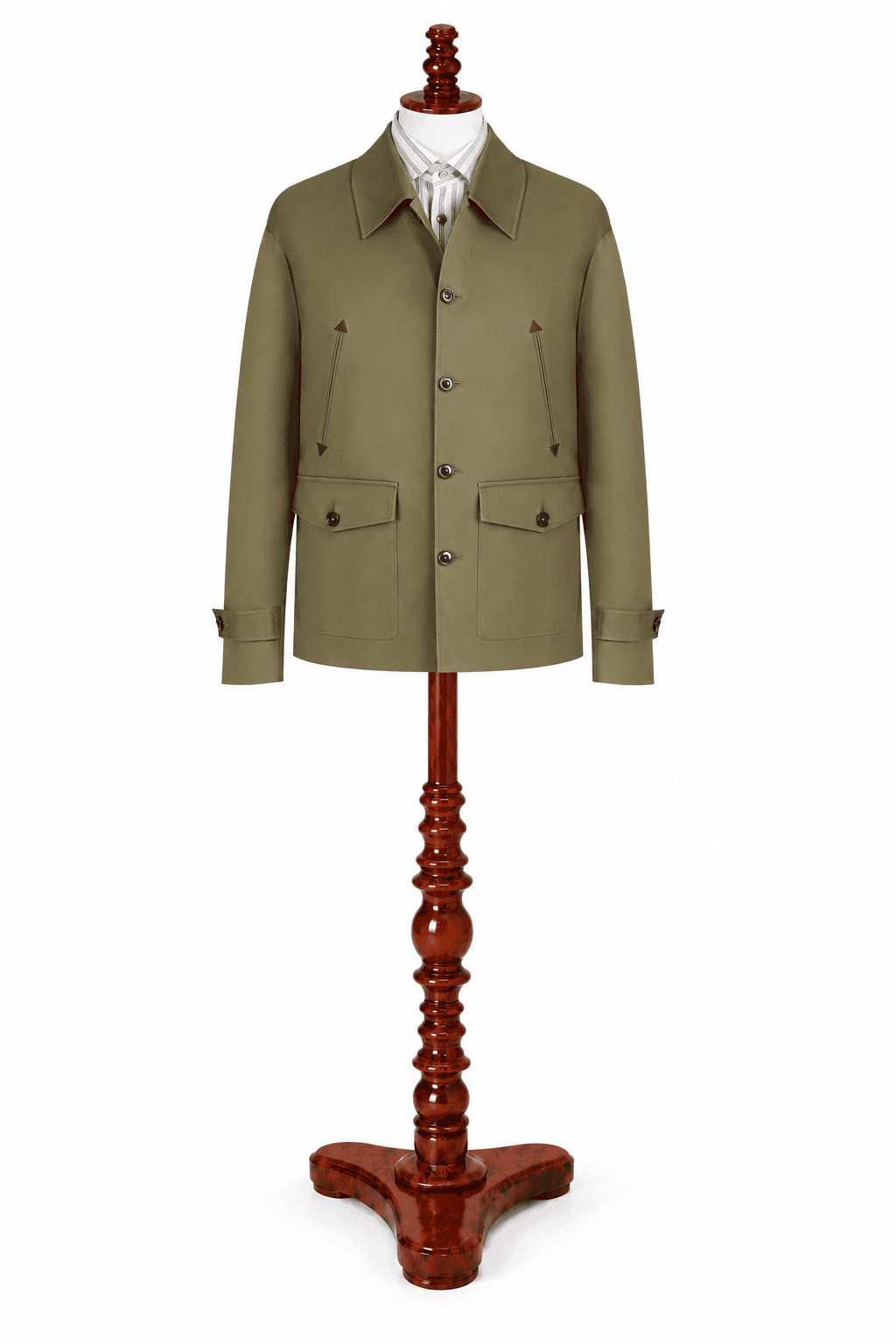Olive Green Casual Jacket
