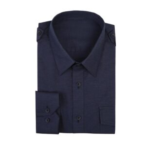 Navy Stretch Casual Shirt