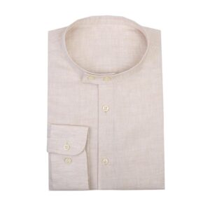 Faded Pink Collarless Shirt