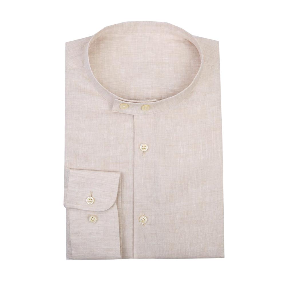 Faded Pink Collarless Shirt