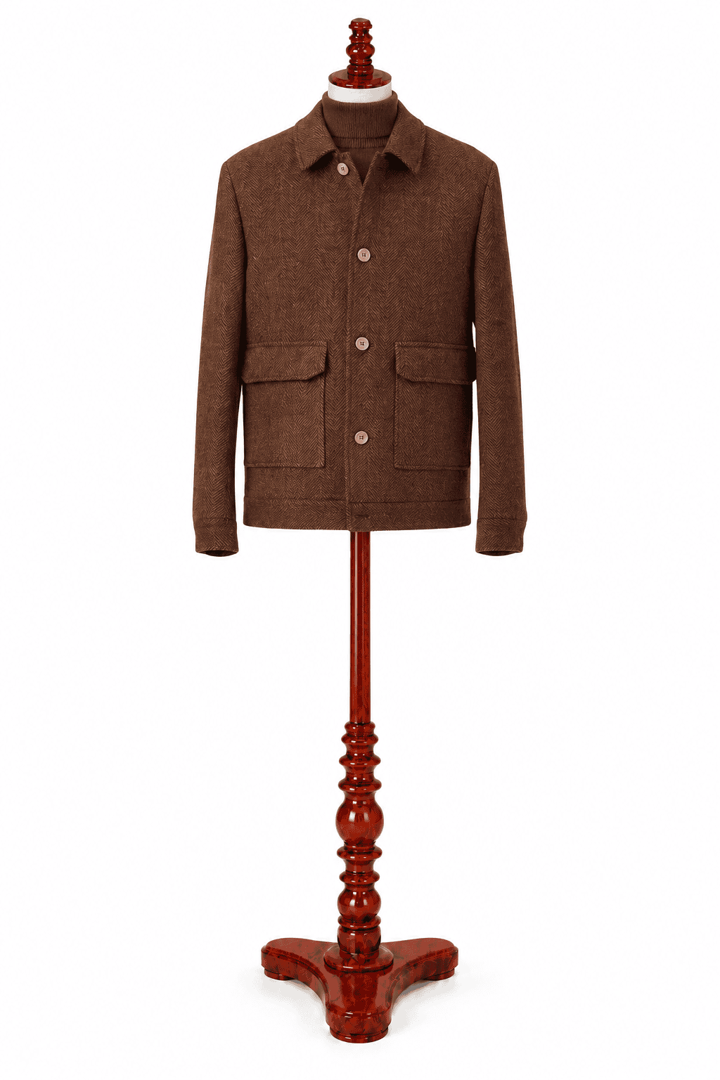 Red Tweed Wool Jacket