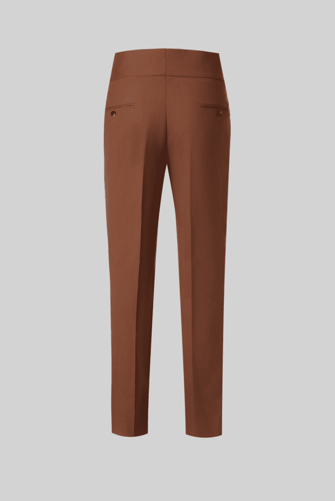 Rust Stretch Corduroy Trousers