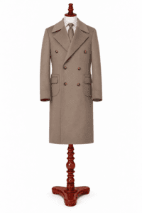Bespoke Light Brown Cashmere Coat