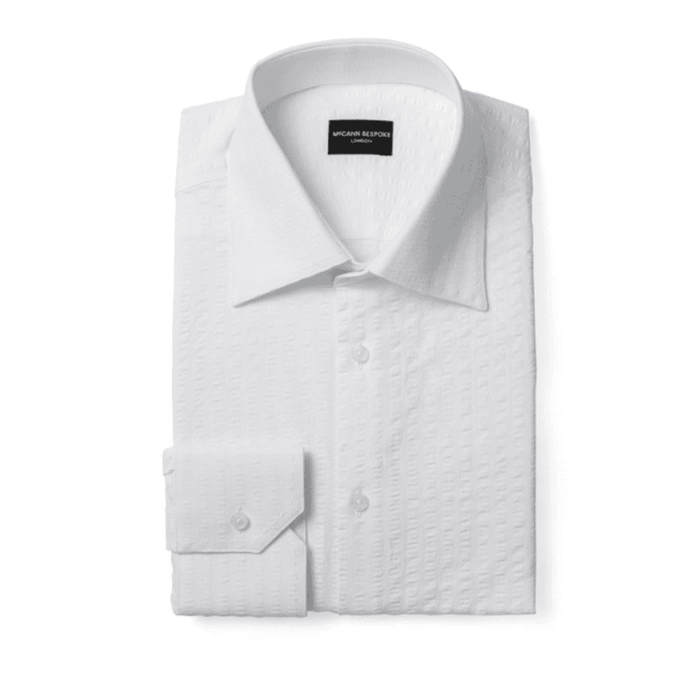 White Seersucker Shirt