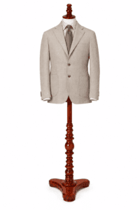 Beige Herringbone Jacket
