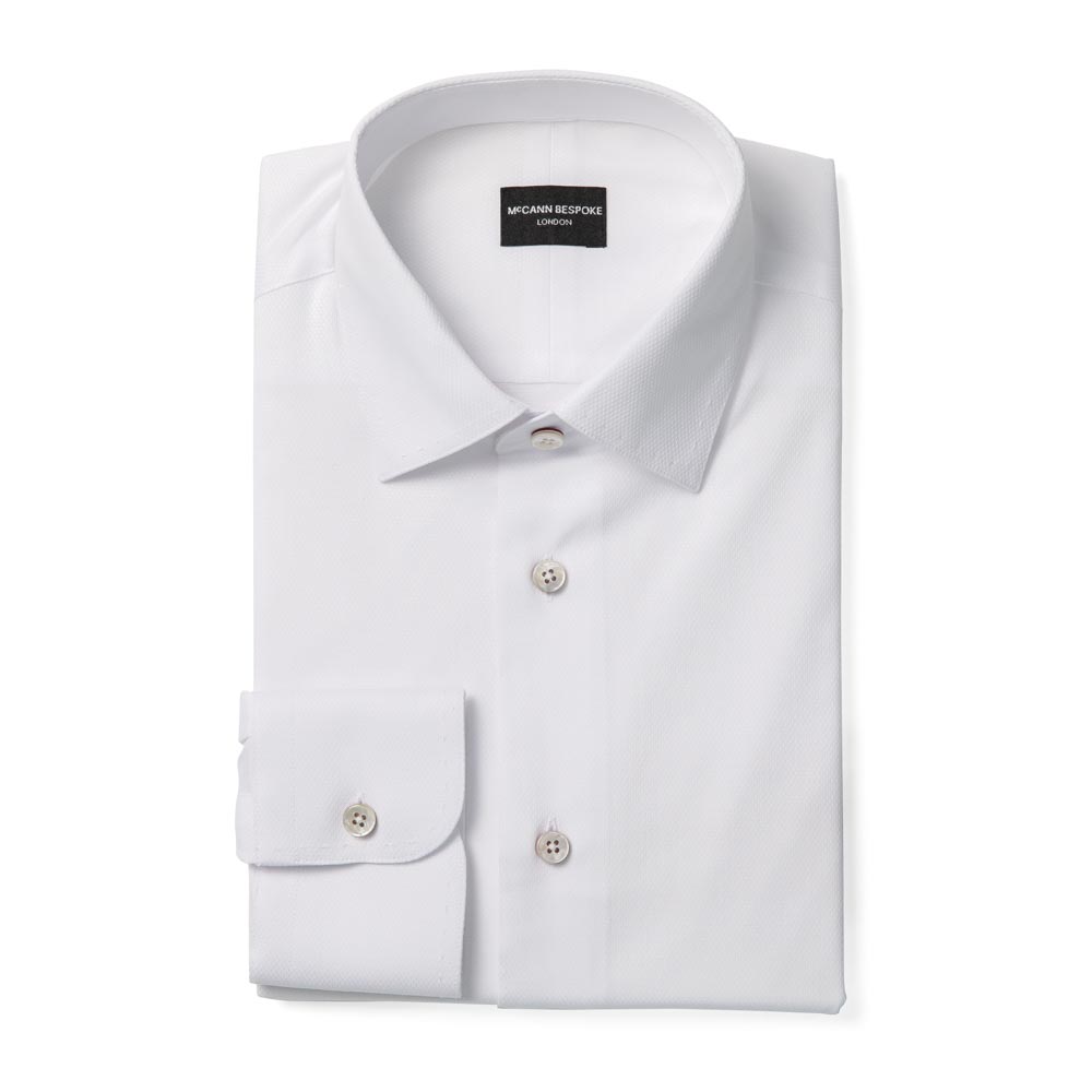 White Medium Collar Shirt