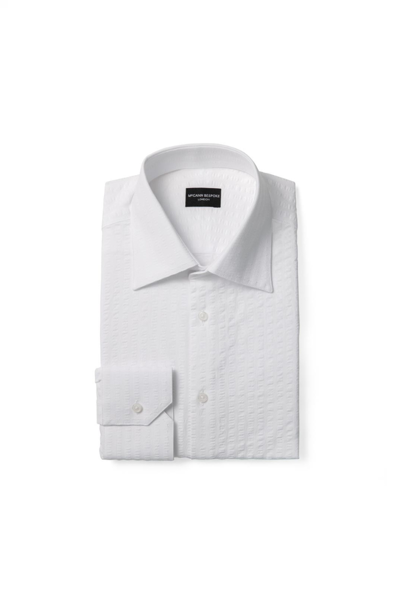 White Seersucker Shirt