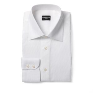 White Textured Formal Shirt