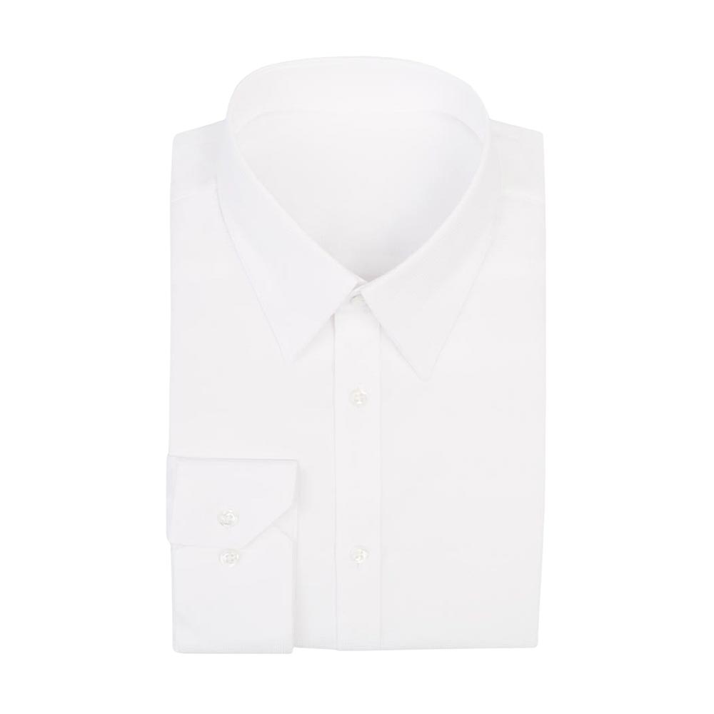 White Pointed Collar Shirt