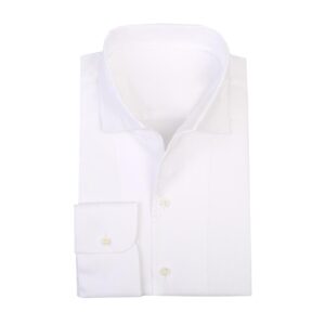 White Cutaway Collar Shirt