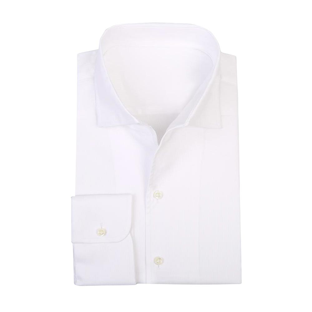 White Cutaway Collar Shirt