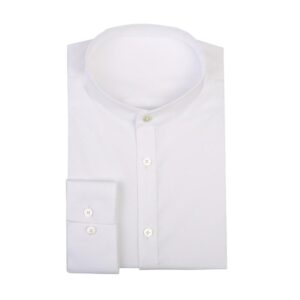 White Collarless Shirt