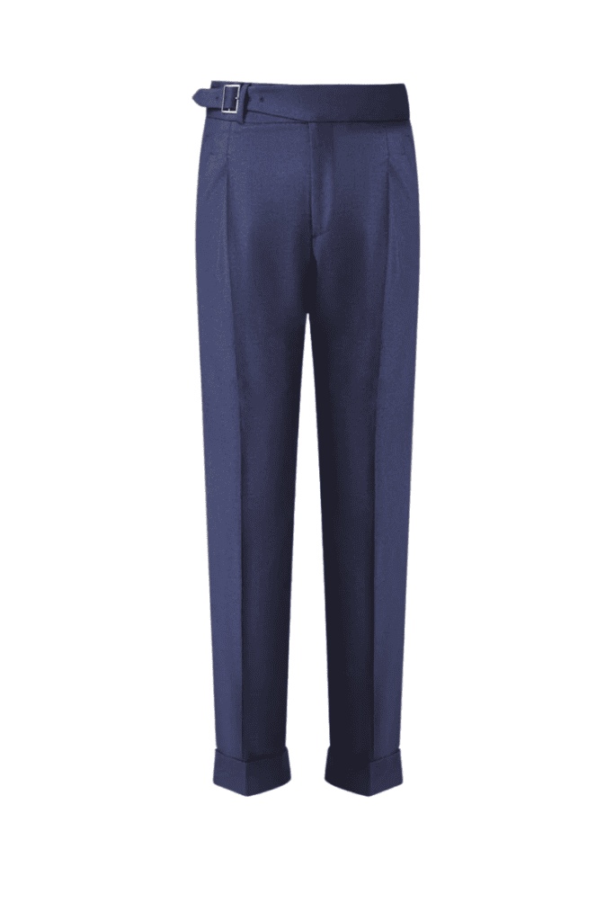 Navy Flannel Trousers