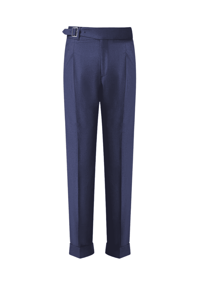 Navy Flannel Trousers