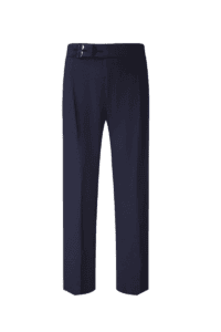 Flannel Blend Pleated Trousers