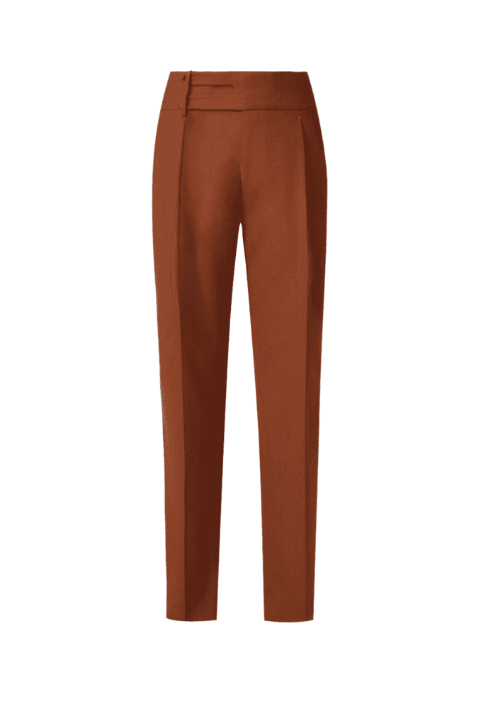 Rust Stretch Corduroy Trousers