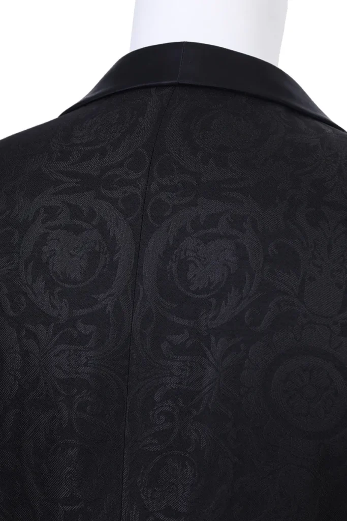 Black Jacquard Shawl Collar Dinner Jacket
