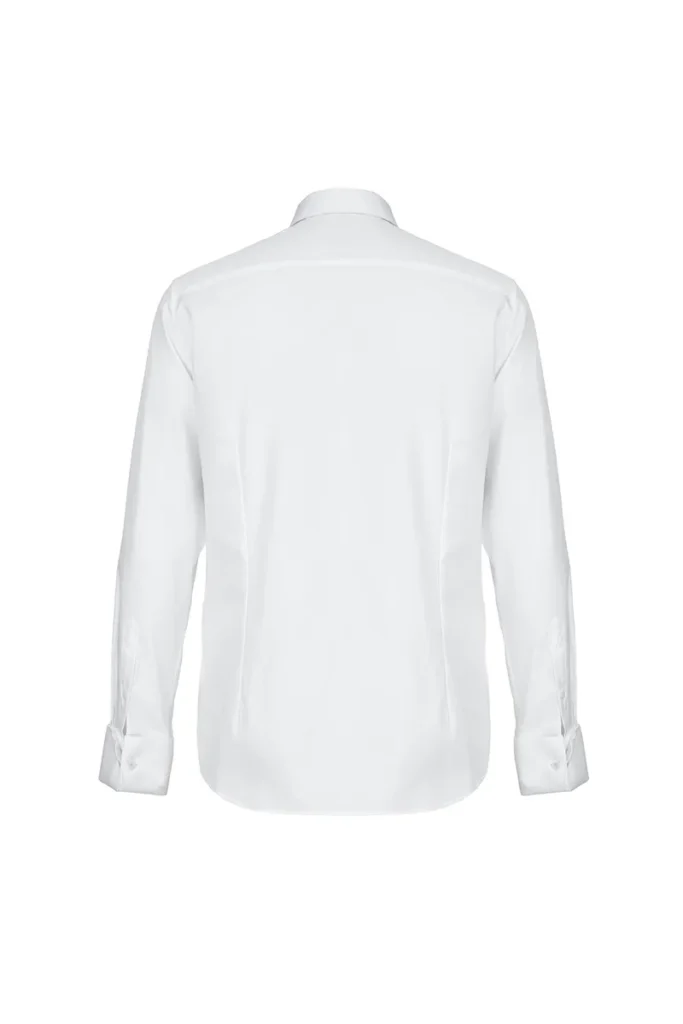 White Piqué Bib Dinner Shirt